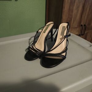 Elegant Black Strappy Heels